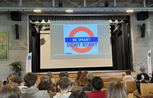 Ein Zeichen gegen Rauchen – Be Smart, Don`t Start